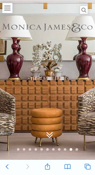 Mobile Web Site | Monica James