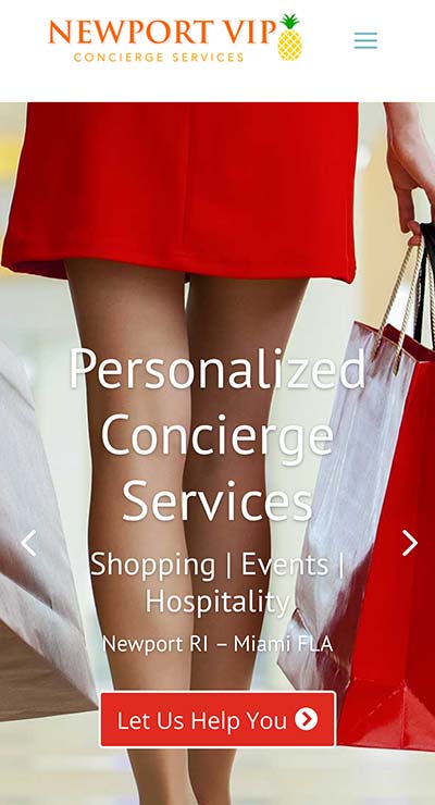 Mobile Web Site | Newport VIP Concierge